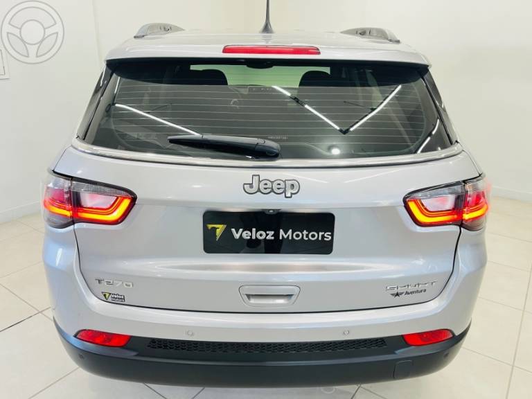 JEEP - COMPASS 1.3 SPORT T270 16V TURBO FLEX 4P AUTOMÁTICO - 2021/2022 - PRETA - R$ 112.990,00