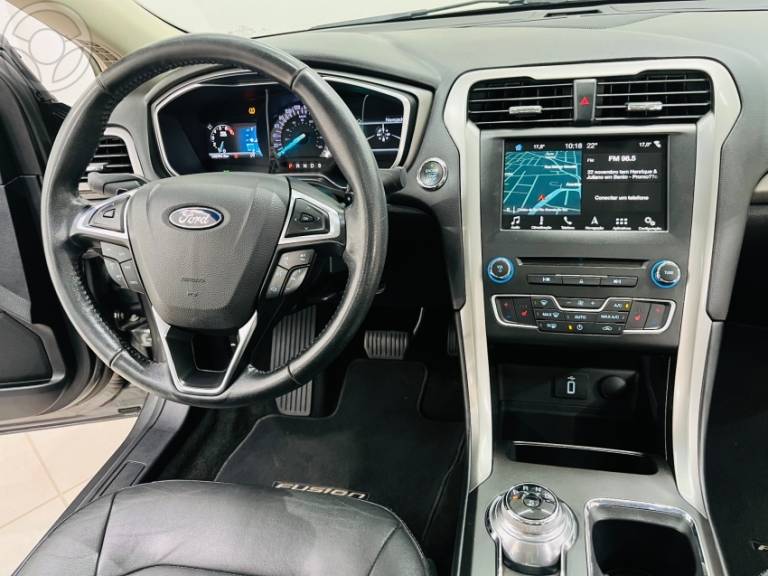 FORD - FUSION 2.0 SEL 16V ECOBOOST 4P AUTOMÁTICO - 2018/2018 - CINZA - R$ 97.990,00