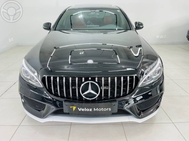 MERCEDES-BENZ - C 250 2.0 CGI SPORT TURBO 16V 4P AUTOMÁTICO - 2015/2016 - PRETA - R$ 153.990,00